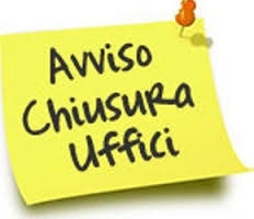 AVVISO CHIUSURA UFFICI COMUNALI