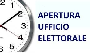 APERTURA STRAORDINARIA UFFICIO ELETTORALE