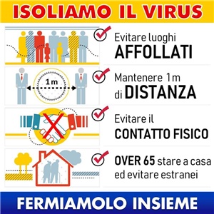 Coronavirus: FERMIAMOLO INSIEME
