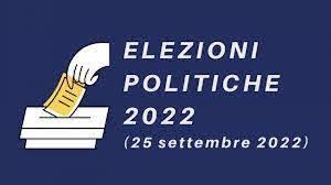 ELEZIONI POLITICHE 25 SETTEMBRE 2022