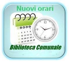 ORARIO ESTIVO BIBLIOTECA COMUNALE
