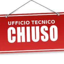 AVVISO CHIUSURA UFFICIO TECNICO